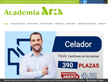 Tablet Screenshot of academia-arca.com